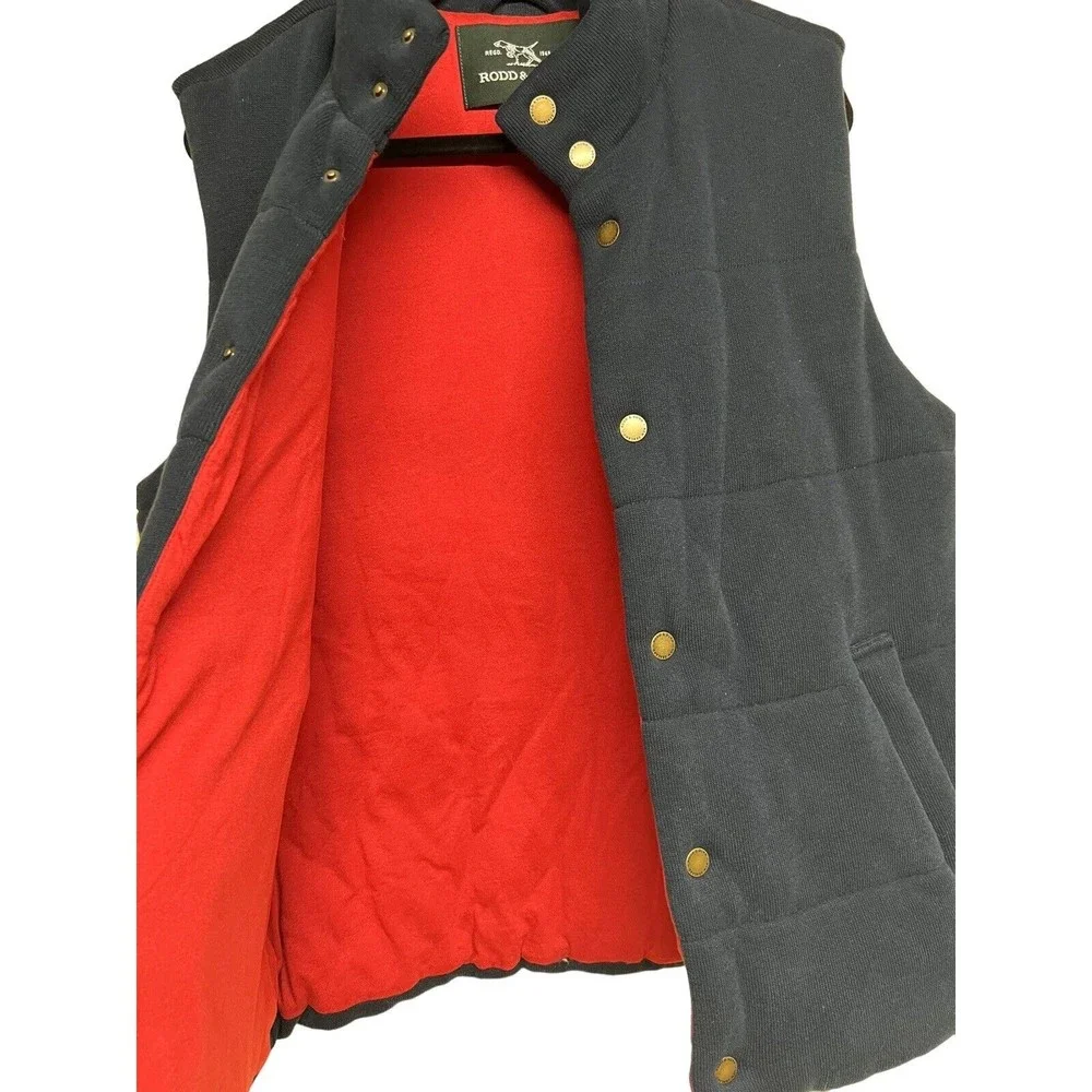 RODD &‎ GUNN Forks Glacier Quilted Vest Navy Blue Men’s Size Medium